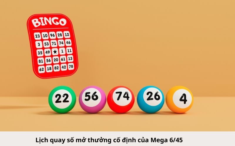 Lịch quay số mở thưởng cố định của Mega 645